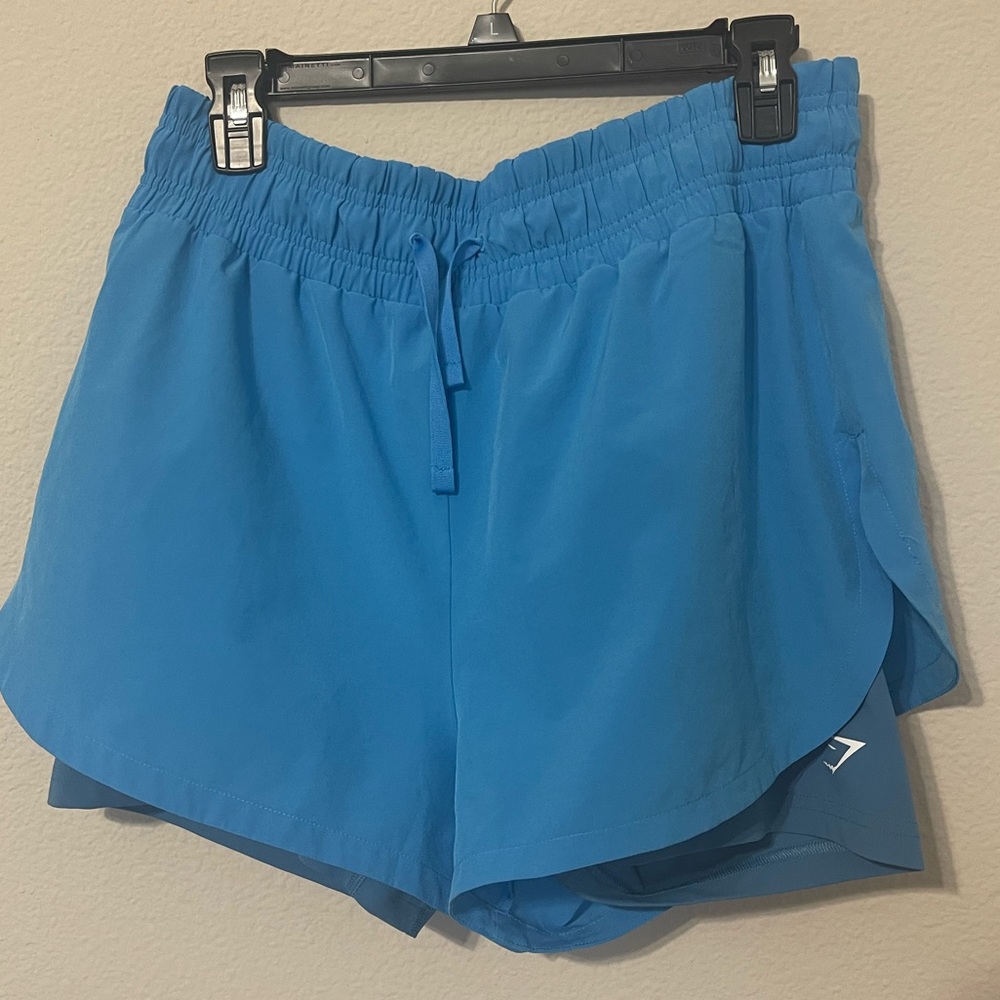 Gymshark Large Running 2 In 1 Shorts Electric Blu… - image 6